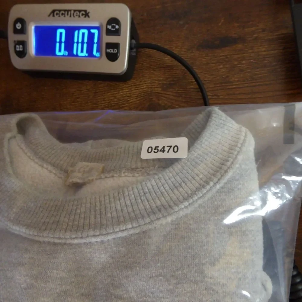 John Galt Sweatshirt Womens Small Gray Cropped Crewneck Oversized California - Picture 9 of 9